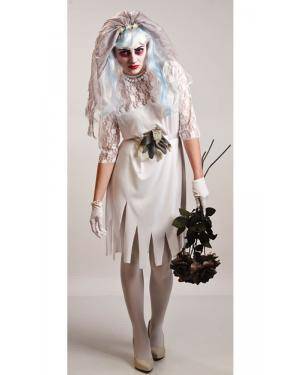 Fato de Noiva Cadáver Adulta M para Carnaval o Halloween | A Casa do Carnaval.pt