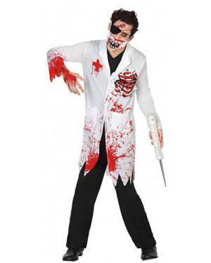 Fato Doutor Zombie Adulto para Carnaval