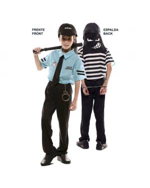 Fato Dupla Diversão! Polícia e Ladrão para Carnaval Infantil