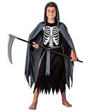 Fato Esqueleto da Morte para Carnaval ou Halloween 6413 - A Casa do Carnaval.pt