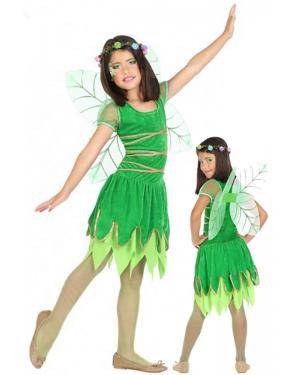 Fato Fada Verde Infantil para Carnaval