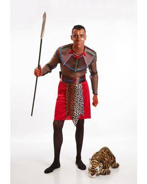 Fato Masai Homem Tamanho M/L para Carnaval o Halloween 91938 | A Casa do Carnaval.pt