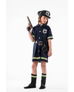 Fato Policia Criança 3-5 Anos para Carnaval o Halloween 92071 | A Casa do Carnaval.pt