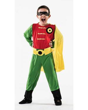 Fato Super Robin Menino 3-5 Anos para Carnaval o Halloween 92123 | A Casa do Carnaval.pt