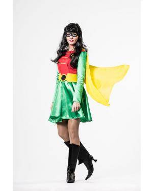 Fato Super Robin Mulher Tamanho M/L para Carnaval o Halloween 92122 | A Casa do Carnaval.pt