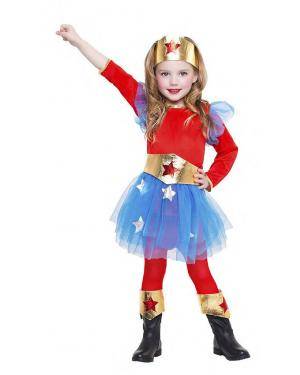 Fato Supergirl Menina 3-4 Anos para Carnaval