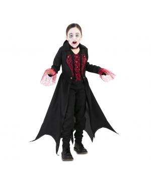 Fato Vampira Menina para Halloween Infantil