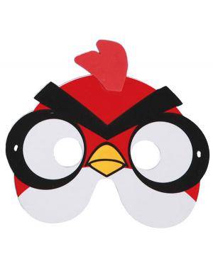 Mascarilha Eva Passarinho Angry Birds Vermelho (6 unidades), Loja de Fatos Carnaval, Disfarces, Acessórios de Carnaval, Mascaras, Perucas 214 acasadocarnaval.pt