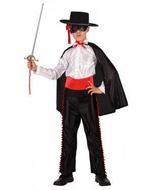 Fato Zorro com Camisa Branca Menino